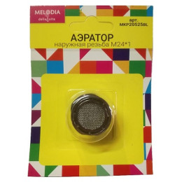 аэратор пласт. М24*1 нар.рез. MELODIA MKP20525BL