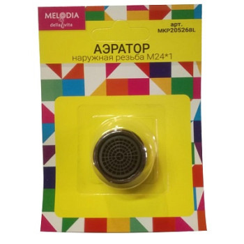 аэратор пласт. М24*1 нар.рез. MELODIA MKP20526BL