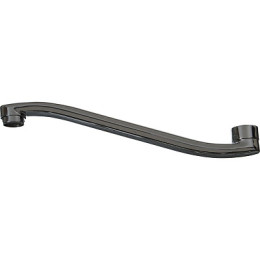 излив для смесителя для ванны плоский S-образный с аэратором 25см MELODIA MKP20713P