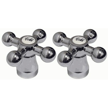 маховик Крест металл 8*24 (пара) MELODIA MKP20285WC