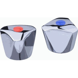 маховик Трио металл 8*20 (пара) MELODIA MKP20277WC