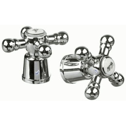 маховик Крест металл квадрат 7*7 короткий (пара) MELODIA MKP20291WC