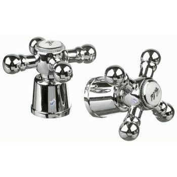 маховик Крест металл квадрат 7*7 короткий (пара) MELODIA MKP20291WC