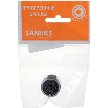 аэратор пласт. М22*1 вн.рез., пласт.сетка MELODIA MKP20722P в пакете Sanriks