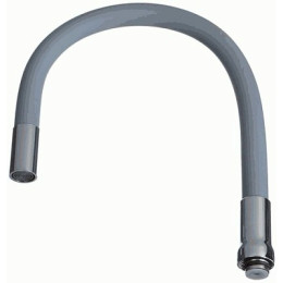 излив гибкий серый 49см MELODIA MKP20647