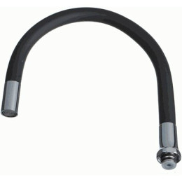 излив гибкий черный 49см MELODIA MKP20648