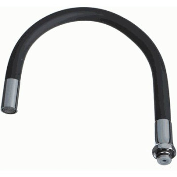 излив гибкий черный 49см MELODIA MKP20648