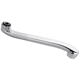 излив для смесителя для ванны плоский S-образный с аэратором 30см LEDEME L30S