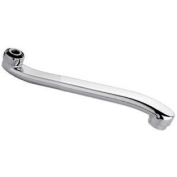 излив для смесителя для ванны плоский S-образный с аэратором 30см LEDEME L30S