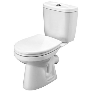 унитаз-компакт Анимо косой выпуск, нижн.подв., сиденье полипроп. Сантек (1.WH11.0.032)