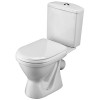 унитаз-компакт Алькор косой выпуск, нижн.подв., сиденье полипропилен Сантек (1.WH30.2.196)