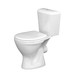 унитаз-компакт Pro горизонтальный выпуск, нижн.подв., сиденье полипр., белый (Santeri)