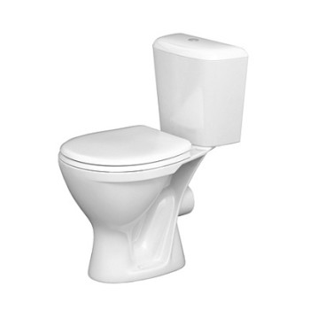 унитаз-компакт Pro горизонтальный выпуск, нижн.подв., сиденье полипр., белый (Santeri)