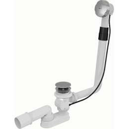 сифон д/ванны полуавтомат комплект, металл A550KM Alcadrain
