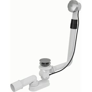 сифон д/ванны полуавтомат комплект, металл A550KM Alcadrain