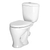 унитаз-компакт Воротынский косой выпуск, нижн.подв., сиденье полипр., белый (Santeri)