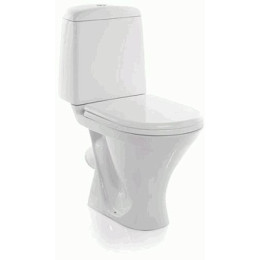 унитаз-компакт Аттика стандарт (арм.1-режим. Уклад/ИнкоЭр, сиденье полипропилен, крепление) SANITA