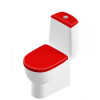 унитаз-компакт Best Color Red SC с двухреж. арм. Oliveira, cид. д/п, soft close clip up SANITA LUXE