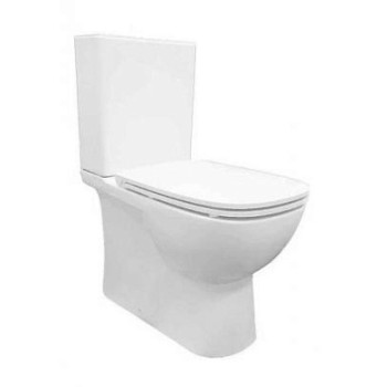 унитаз-компакт Quadro Slim SL DM с двухреж. арм. OLI, сид. д/п, soft close,clip up SANITA LUXE