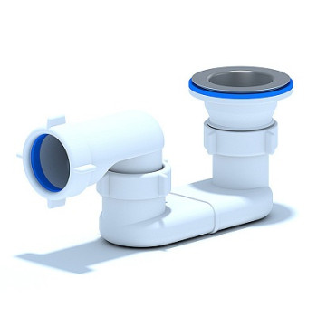 сифон для душевого поддона АНИ 1.1/2"х40мм плоский E010