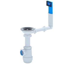 сифон д/мойки АНИ Грот 3.1/2"х40 с жестким переливом А0145