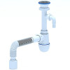 сифон д/мойки АНИ 1.1/2"х40 c отводом д/стир.машины,с гибкой трубой 40х50 С0310