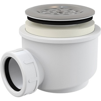 сифон для душевого поддона с нержавеющей решеткой A46 д.60 Alcadrain