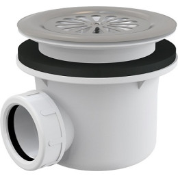 сифон для душевого поддона с нержавеющей решеткой A48 Alcadrain