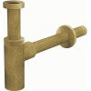 сифон д/умывальника 1.1/4"х32 DESIGN, цельнометал., круглый, бронза-antic A400-ANTIC Alcadrain