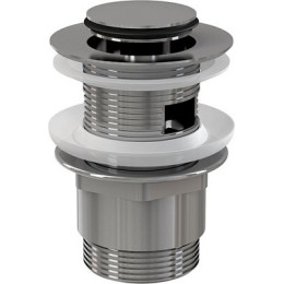 донный клапан click/clack c маленькой кнопкой, с переливом, хром A39 Alcadrain