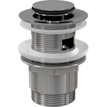 донный клапан click/clack c маленькой кнопкой, с переливом, хром A39 Alcadrain