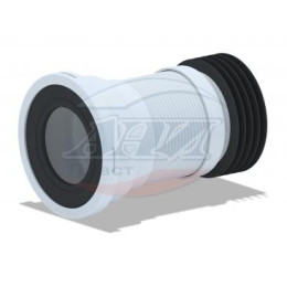 слив гофр. д/унитаза АНИ д.100 с метал. спиралью 220-420мм K918