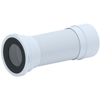 слив гофр. д/унитаза АНИ д.100 с метал. спиралью 260-560мм K921