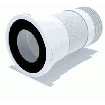 слив гофр. д/унитаза АНИ д.100 с метал. спиралью 250-550мм K928