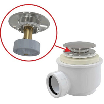 сифон для душевого поддона Click Clack A465C-50 д.50 Alcadrain