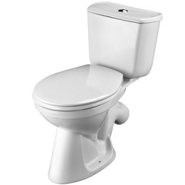 унитаз-компакт Бриз косой выпуск, нижн.подв., сиденье дюропласт Сантек (1.WH30.2.138)