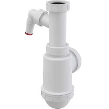 сифон д/мойки 1.1/2"х40/50 с отводом д/быт.техники A443P-DN50/40 Alcadrain