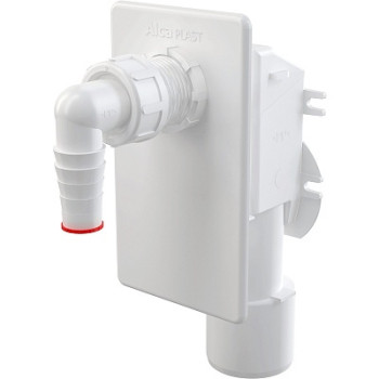 сифон д/стиральной машины для скрытого в стене монтажа белый APS4 Alcadrain