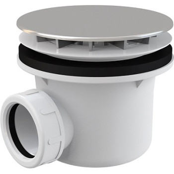 сифон для душевого поддона хромированный A49CR Alcadrain