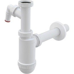 сифон д/умывальника 1.1/4"х32 с отводом д/быт.техники A430P Alcadrain