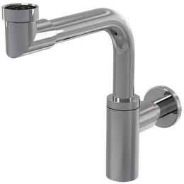 сифон д/умывальника 1.1/4"х32 DESIGN цельнометаллический, экономящий пространство,хром A403 Alcadrai