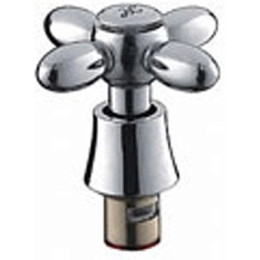 кран-букса LEDEME 1/2" керамика 20 шлицов, угол поворота 90 гр, с маховиком крест LH27