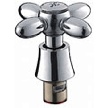 кран-букса LEDEME 1/2" керамика 20 шлицов, угол поворота 90 гр, с маховиком крест LH27