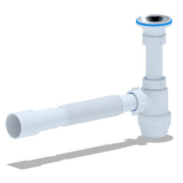 сифон д/умывальника АНИ Юнг 1.1/4"х32 с гибкой трубой 32х40/50 ВМ1016