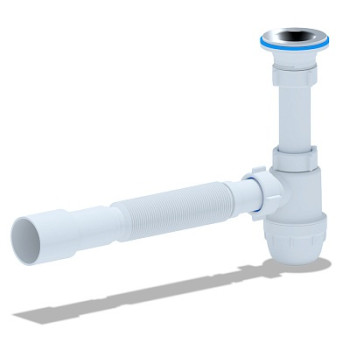 сифон д/умывальника АНИ Юнг 1.1/4"х32 с гибкой трубой 32х40/50 ВМ1016