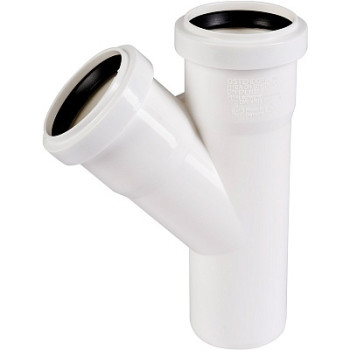 тройник PP 50*50*45 белый HTEAw Ostendorf