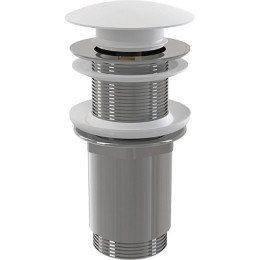 донный клапан click/clack c большой кнопкой, белый A395B Alcadrain