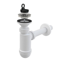 сифон д/умывальника д.32 с нержавеющей pешеткой д.63 A410 Alcadrain