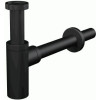 сифон д/умывальника 1.1/4"х32 DESIGN цельнометаллический, круглый, черный-мат A400BLACK Alcadrain