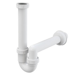 сифон д/мойки 1.1/2"х50 трубный, с накидной гайкой 6/4" A80-DN40 Alcadrain